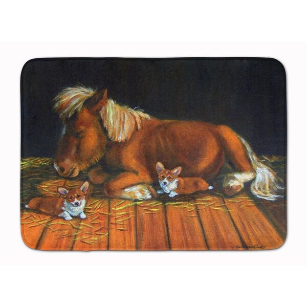 Micasa Corgi Snuggles the Pony Machine Washable Memory Foam Mat MI231189 - main